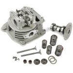 Tnt culasse complete adapt gy6 50cc 4t 139qma - b ( soupapes + arbre a came + palier )