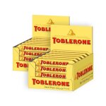 Toblerone - 2 packs de 24 barres - barre au chocolat au lait suisse miel nougat et amandes - format familial ...