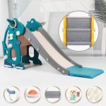 Toboggan dinosaure antidrapant pour enfant - avec panier de basket - jeu intrieur / extrieur enfant ...