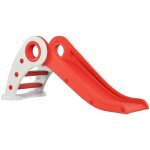 Toboggan rouge homcom plastique 120x50x56cm rouge