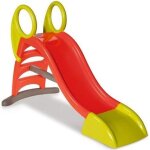 Toboggan enfant - smoby ks - glisse de 150 cm - vert et orange - anti - drapant