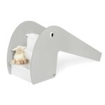 Toboggan dintrieur en bois pinolino lotta - gris - pour enfants de 2  5 ans