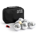 Toboli set pétanque 6 boules en métal avec cochonnet but housse nylon Toboli set pétanque 6 boules en métal avec cochonnet but housse nylon