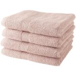 Today lot de 4 serviettes de bain 100% coton - 50x100 cm - rose des sables