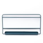 Grand miroir mural avec �tag�re cozy - factory - bleu tu