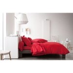 Housse de couette today - 100% coton - 220x240 cm - pomme damour - rouge - uni