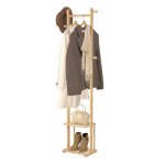 Todeco porte manteau sur pieds bambou avec étagère à 2 niveaux 6 patères et tringles tapis antidérapant ... Todeco porte manteau sur pieds bambou avec étagère à 2 niveaux 6 patères et tringles tapis antidérapant ...
