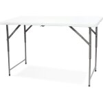 Table pliante - todeco - 120x60cm - r�glable en hauteur - l�g�re - durable