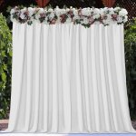 Toile de fond mariage 2x2m voilage blanc photo champ�tre rideau studio photographie d�coration pour r�ception ...