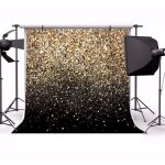 Toile de fond photo paillete abstraite ciel toil dor bokeh spot sequin zgeer - 2. 5x1. 8m