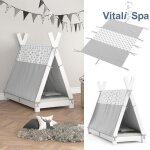 Toile lit tipi pour enfants vitalispa 70 x 140 cm lit tente tente indien