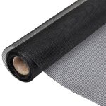 Toile moustiquaire de porte - fentre fibre de verre 100x1000cm noir