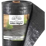 Toile de paillage 100g / m� geotextile anti repousse 50m pour jardin potager bache anti mauvaises herbes ...