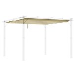 Toile de rechange pour pergola rtractable 4 x 3 m polyester haute densit 180 g / m impermabilis ...