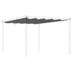 Toile de rechange pour pergola rtractable 4 x 3 m polyester haute densit 180 g / m impermabilis ...