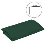 Toile de remplacement pour parasol d�port� - garosa - vert - 300 cm - 8 nervures