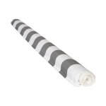 Toile pour store banne saule 295 � 25m - toile ray�e blanche / grise