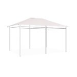 Toile de toit beige pour tonnelle 3x4m divio - toile de rechange pergola. toile de remplacement