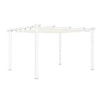 Toile de toit �crue pour tonnelle 3x4m isla - toile de rechange pergola. toile de remplacement