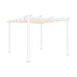 Toile de toit pour tonnelle �crue 3x3m isla - toile de rechange pergola. toile de remplacement