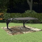 Toit de garage pour tondeuse robot - vidaxl - noir - 77x103x46 cm - plaque polycarbonate alvolaire