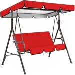 Toit de rechange impermable pour balancelle de jardin 3 placestoit balancelle en tissu polyester impermable ...