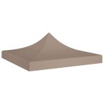Toit de tente de réception - vidaxl - 3x3 m - taupe - tissu oxford 600d - résistant aux uv et à leau Toit de tente de réception - vidaxl - 3x3 m - taupe - tissu oxford 600d - résistant aux uv et à leau
