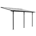 Toit - terrasse aluminium 1538 m - 501 x l 307 cm - gris anthracite