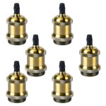 Tokius lot de 6 vintage e27 douille de lampe edison retro suspension lampe adaptateur d?mpoule led pour ...