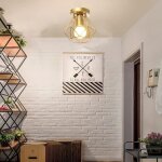 Tokius plafonnier industriel moderne lustre abat - jour cage en fer vintage Ø16cm luminaire e27 dintérieur ... Tokius plafonnier industriel moderne lustre abat - jour cage en fer vintage Ø16cm luminaire e27 dintérieur ...