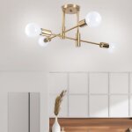 Tokius plafonnier lutres luminaire en m�tal 4 lampe e27 lumi�res �clairage lampe de plafond industriel ...
