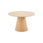 Toledo - table  manger ronde - effet bois - 120 cm - 4  6 personnes - bois