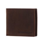 Tom tailor porte - monnaie marron pour homme - ron jeans wallet 59987