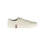 Tommy hilfiger baskets sneakers homme blanc textile sf13915