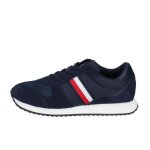 Tommy hilfiger baskets sneakers homme bleu daim ey57
