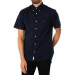 Tommy hilfiger pour des hommes chemise  manches courtes en popeline flex bleu