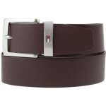 Ceinture - tommy hilfiger - new denton - marron - d�contract�e - logo sur boucle