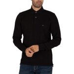 Polo  manches longues - tommy hilfiger - 1985 - noir - regular - col classique