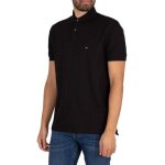 Polo - tommy hilfiger - 1985 - noir - manches courtes - col classique