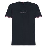 Tommy hilfiger homme t - shirt manches courtes tipped tee col ras - du - cou bleu (desert sky) s