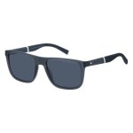 Lunettes de soleil tommy hilfiger th 2043 / s 56 / 18 / 145 matte blue / blue inject� / propionate homme ...