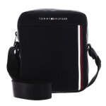 Sac  paule bandoulire - tommy hilfiger - th pique pu mini reporter - noir - 175x21x6 cm - 352 g