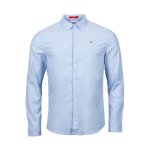 Chemise homme slim - tommy jeans - oxford - bleu ciel - manches longues - coton bio Chemise homme slim - tommy jeans - oxford - bleu ciel - manches longues - coton bio