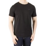 T - shirt tommy jeans original en jersey noir homme - coupe regular col rond logo poitrine