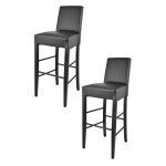 Tommychairs - set 2 tabourets bar luisa robuste structure en bois de hêtre peindré noir assise et dossier ... Tommychairs - set 2 tabourets bar luisa robuste structure en bois de hêtre peindré noir assise et dossier ...