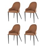 Tommychairs - set 4 chaises avec accoudoirs jessica salle à manger revêtues en cuir artificiel couleur ... Tommychairs - set 4 chaises avec accoudoirs jessica salle à manger revêtues en cuir artificiel couleur ...