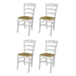 Tommychairs - set 4 chaises cuore avec structure en bois de hêtre vieilli à la main et assise en paille ... Tommychairs - set 4 chaises cuore avec structure en bois de hêtre vieilli à la main et assise en paille ...