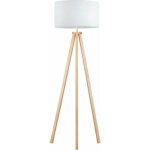 Tomons led lampadaire dimmable stepless trpied en bois  de style scandinave