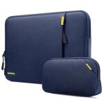 Housse pour ordinateur portable - tomtoc - defender - a13 - 16 pouces - bleu - protection militaire