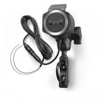 Kit de fixation - tomtom - rider serie 40 / 400 - alimentation moto - recharge double - plastique noir ...